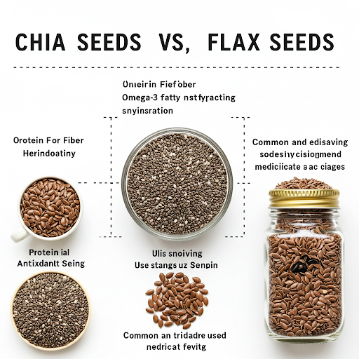Chia Seeds vs Flax Seeds